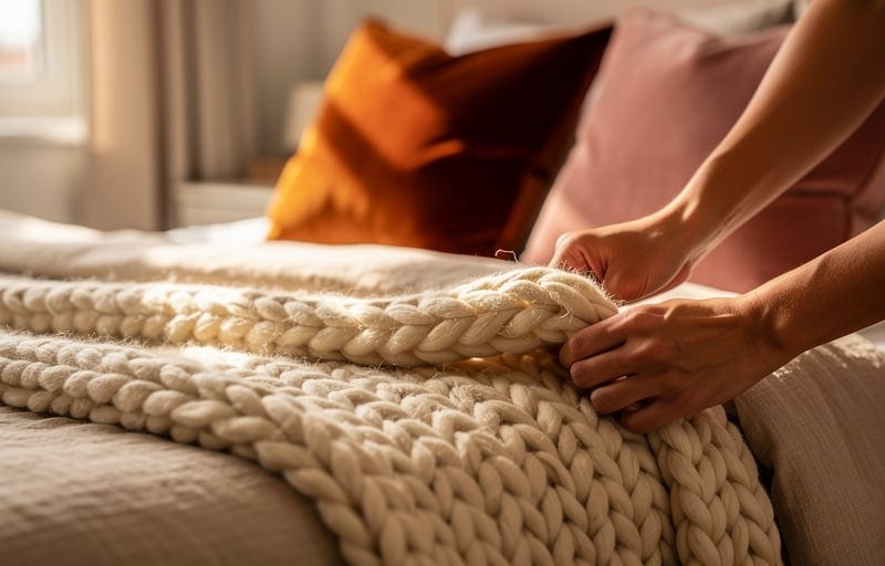 Astuce 2 : superposer les textiles pour un effet enveloppant