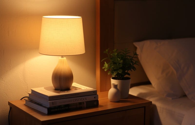 Idée 2 : revoir l'éclairage de la chambre parentale sans toucher à l'électricité